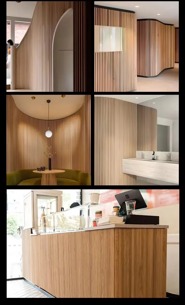 natural oak acoustic panels